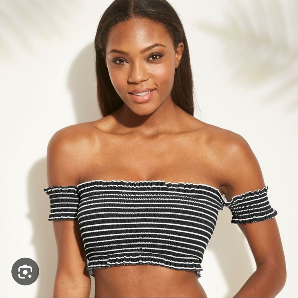 Target smocked underwire bikini top